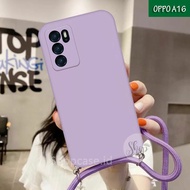 Softcase Tali For OPPO A16 A54S | Case Camera Protech | Case Macaron OPPO A16 A54S | Softcase OPPO