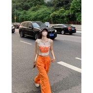 Dopamine Wear Dopamine Girl Dopamine Suit Dopamine Dopamine Clothes Orange Overalls Women's Trendy i