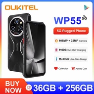 OUKITEL WP55 5G Rugged Phones 6.6”FHD+ 12GB+256GB 108MP Rear Camera Android 15 MTK Dimensity 7025