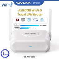 WAVLINK AX3000 Wi-Fi 6เราเตอร์ VPN พกพาUSB-C Power Pgigabit LAN WAN OpenVPN WireGuard ZeroTier PPTP