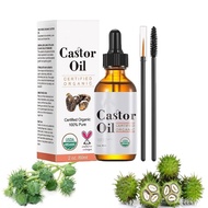 Castor Oil, 100% Pure Castor Oil, Organic Cold Pressed Castor Oil, Promote Hair Growth, Eyebrow Care
