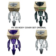 SUZUKI FX 125 BODY COVER SET ORIGINAL SUZUKI PURPLE GREEN SILVER COVER SET ORIGINAL