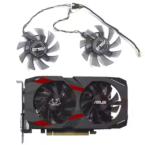 New Original 6PIN FD8015U12S GTX1050 1050TI GPU Cooling Fan For Asus CERBERUS-GTX 1050/1050TI Graphi