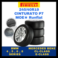 【2PCS RM2220】[INSTALLATION] 245/40R19 Pirelli Cinturato P7 (MOE) Runflat Tyre *Year 2021 Mercedes BM