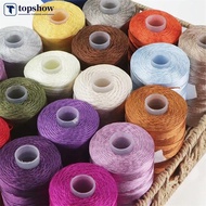 TOPSHOW 100g/roll 1.5mm Hollow Line Yarn Colorful Nylon Cord Crochet Macrame Rope For DIY Hand-Knitting Yarn Q6U2