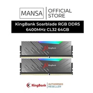 KingBank Soarblade RGB DDR5 64GB 6400MHz CL32 Gaming RAM