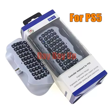 1PC Wireless Bluetooth Game Controller Keyboard Built-in Speaker Gaming Live Chat for PS5 Controller