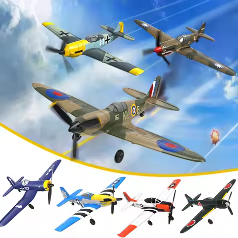 Volantex RC Plane P51D Mustang/F4U Pirate/Spitfire/P40/Zero,Remote-Controlled Aircraft Suitable For 