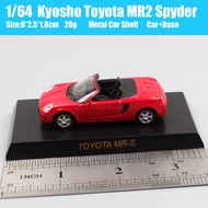 1:64 scale car mini kyosho Toyota MR2 Spyder Diecasts & Toy Vehicles miniature car model toy Replica