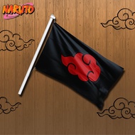 BENDERA BESAR AKATSUKI / BENDERA ANIME AKATSUKI / NARUTO/ FLAG ANIME / BISA COSTUM
