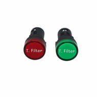 Pilot lamp LED 22mm 220VAC ไพล็อทแลมป์ ขนาด 22มิล AC 220โวลต์ สีแดง สีเขียว ค่าส่งถูก