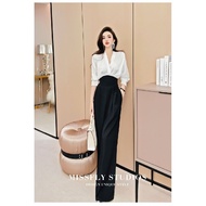 [New Guests Reduction] Jumpsuit Women's Korean Style Classy Jumpsuit Spring New Style High Waist All-Match Straight Wide Leg