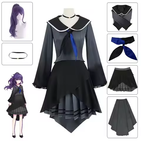 ANIMECC Asahina Mafuyu Cosplay Costume Wig Anime Project Sekai Colorful Stage Cosplay Halloween Part