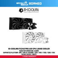 ID-COOLING FX240 Pro AIO CPU Liquid Cooler - Black / White