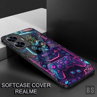 HP ( MK16 GAMERS ) Softcase Glossy Realme C55, C33, C31.C30,C61,C63,C65,C67 4G,C75 Case Glitter Glas