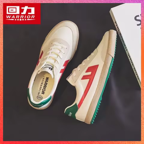 Warrior 2025 Lightweight Breathable Flats Shoes Luxury Brand Men's White Walking Sneakers Zapatos Ho