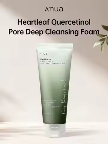 Anua Heartleaf Quercetinol Pore Deep Cleansing Foam, Face wash for Pore Refining Cleanser,Korean Ski