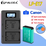 Palo Camera Battery LP-E17 1800mAh Canon Battery Charger For Canon EOS RP 200D 250D M3 M5 M6 R8 R10 R50 R100 750D 770D T6s 8000D