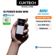 【3C  Certification】CUKTECH Mini 55W Fast Charging 10000mAh Powerbank Xiaomi 55W Max Samsung 45W iP16