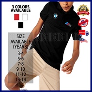 Baju Polo Kolar T Shirt BMW Sulam Cotton Raya Budak Kanak Kids Lelaki Pakaian Boys Children Fashion Motorsport Unisex