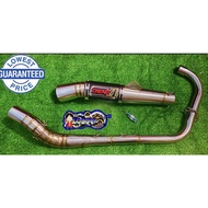 ☄☃▫TMX 155/125 : RAIDER CARB 150 / RAIDER FI GP WARRIOR DAENG MUFFLER SET