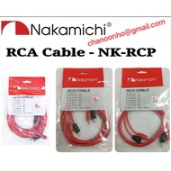 Nakamichi Car Audio RCA Cable 2-Channel - NK-RCP1 (1Meter) - NK-RCP2 (2Meter) - NK-RCP5 - (5Meter)