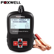 FOXWELL BT100 Pro รถเครื่องทดสอบแบตเตอรี่12V สำหรับตะกั่วกรดน้ำท่วม AGM GEL 12V เครื่องวิเคราะห์แบตเตอรี่ดิจิตอล100-1100CCA เครื่องมือวินิจฉัย