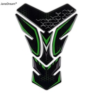 JaneDream 3D Motorcycle Front Fuel Tank Pad Protector Stickers Decal For Kawasaki Ninja400 Z900 Z100