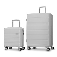 Caggioni กระเป๋าเดินทางล้อลาก ขนาด 16 นิ้ว+28 นิ้ว รุ่นเจ็ทเซท (Jet Set 25041-SL ) วัสดุ PC เซทจับคู