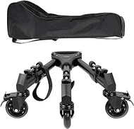 SmallRig Universal Photography Tripod Dolly, Heavy Duty with 3" Rubber Wheels, Adjustable Legs and Carry Bag, 33 lbs Capacity Tripod Wheels for Canon for Sony Cameras Camcorder Video Lighting- 3986