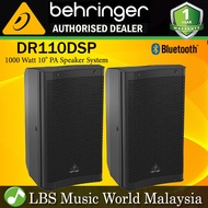 Behringer DR110DSP Active 1000 Watt 10" PA Speaker System with DSP and Pair (DR 110DSP DR-110DSP)