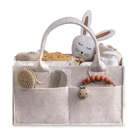 Baby Diaper Ball Bag Organizer Portable Holder Bag Change Table Car Nursery Essentials Storage Box D