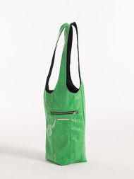 กระเป๋าถือทรงถังสีแดงความจุขนาดใหญ่ HIDDENNOTES Escape Plan กระเป๋าสะพายไหล่แบบลำลองสำหรับผู้ชายและผ