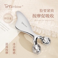 Brainbow3d Double-Headed Roller Face Swelling Relief Handy Tool v Face Lifting Manual Roller Double 