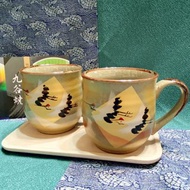 【九谷燒雙色金箔鶴】馬克杯