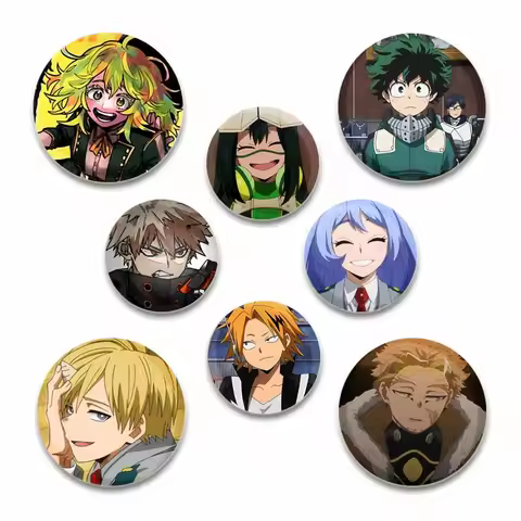 Anime Figures Izuku Midoriya/Katsuki Bakugou/Ochako Uraraka Brooches Handmade Pins Cosplay Badge for