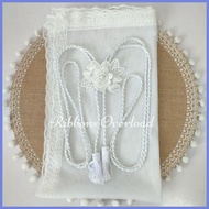 ◐ ◆ ⚘ Flower Pearl Bridal cord with Secondary veil | Wedding Veil and Cord| Sold per set