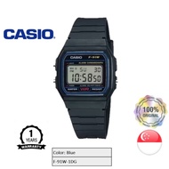 [SG seller] Casio Chronograph Classic Army F91W Blue