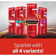 Colgate Optic White Volcanic Mineral / Plus Shine / Sparking / Dazzling  / White Tooth Paste 100g
