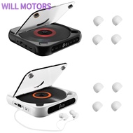 Will Portable CD Player Personal CD Player With Headphones 5 Playback Modes Touchscreen For Home Travel Car