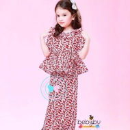 BBD Peplum Kurung Raya Maroon 🔥 ON SALE 🔥 7-8Y only