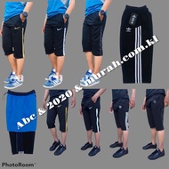 Elastic 3 Quarter Pants Shorts Men Casual Short Pants Men | Seluar Pendek