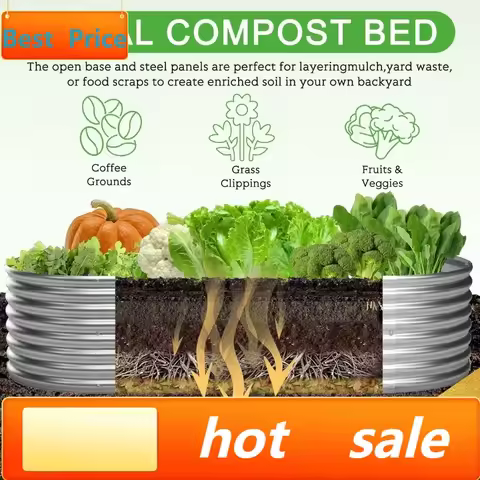 Promotional priceHot sales4 Pack 6x2FT Galvanized Raised Garden Bed Outdoor,Metal Garden Bed for Veg