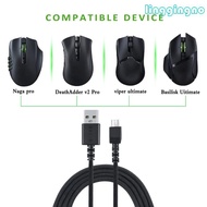 RR Braided Micro USB Cable for Naga   Mouse Charging Wire Replacement