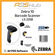 Zebra LS2208 Symbol Motorola Laser Barcode USB Scanner with Stand Zebra Symbol Motorola LS2208 Laser