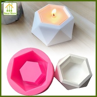 BABEDUO【Rapid delivery】GUO Diamond Shaped Surface Succulent Plant Flower Pot Silicone Mold Gypsum Cement Fleshy Flower Bonsai DIY Ashtray Candle Holder Mould