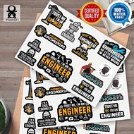 1Set High Quality Waterproof Vinyl Sticker with Engineer - Trust Me Im an Engineer Design