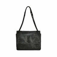 Saint Laurent Niki中型牛皮純色YSL標誌單肩包
