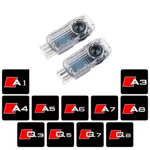 2pcs for Audi A1 A6 C8 A4 B5 B6 B7 B8 B9 S3 S4 S5 RS3 8U Q3 Q5 8R Q7 Q8 TT A3 8V V8 8P A5 A7 A8 LED