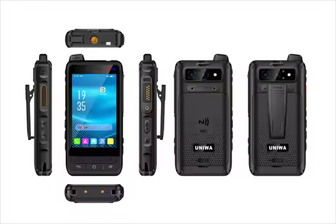 UNIWA F400 4G Rugged PDA Zello POC Walkie Talkie Global Android 15 4 Inch 4GB+64GB 2.5W Big Speaker
